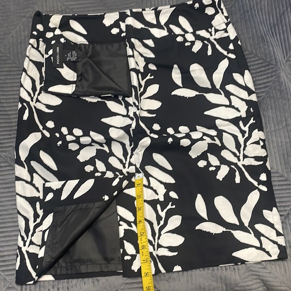 Black & Off-white/Cream Pencil Skirt - Picture 4 of 5